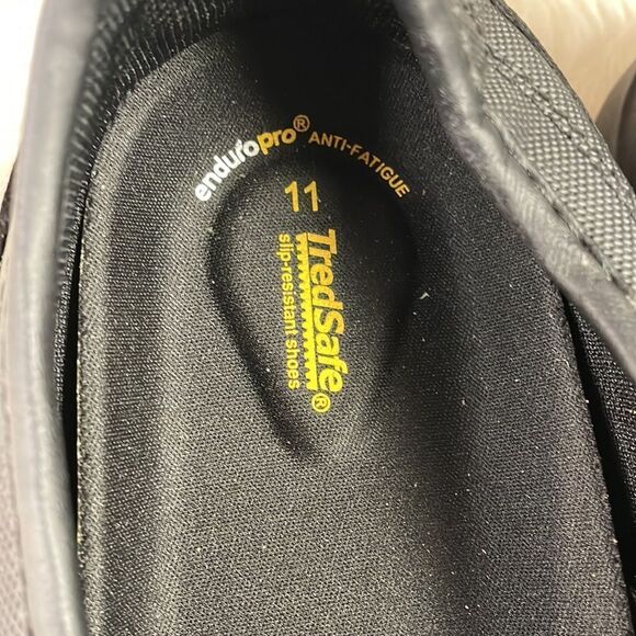 TredSafe Oil and Slip Resistant Ladies Work Shoes Black Workwear Safety Size 11 - Picture 2 of 9